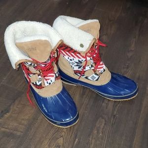 Sherpa lined duck boots